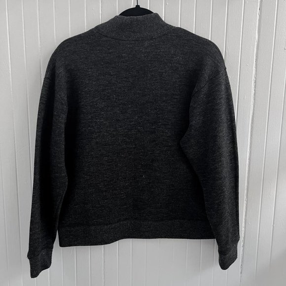 Vintage Abercrombie & Fitch Mock Neck Pullover Fleece Lined Sweater Size M - Picture 3 of 4